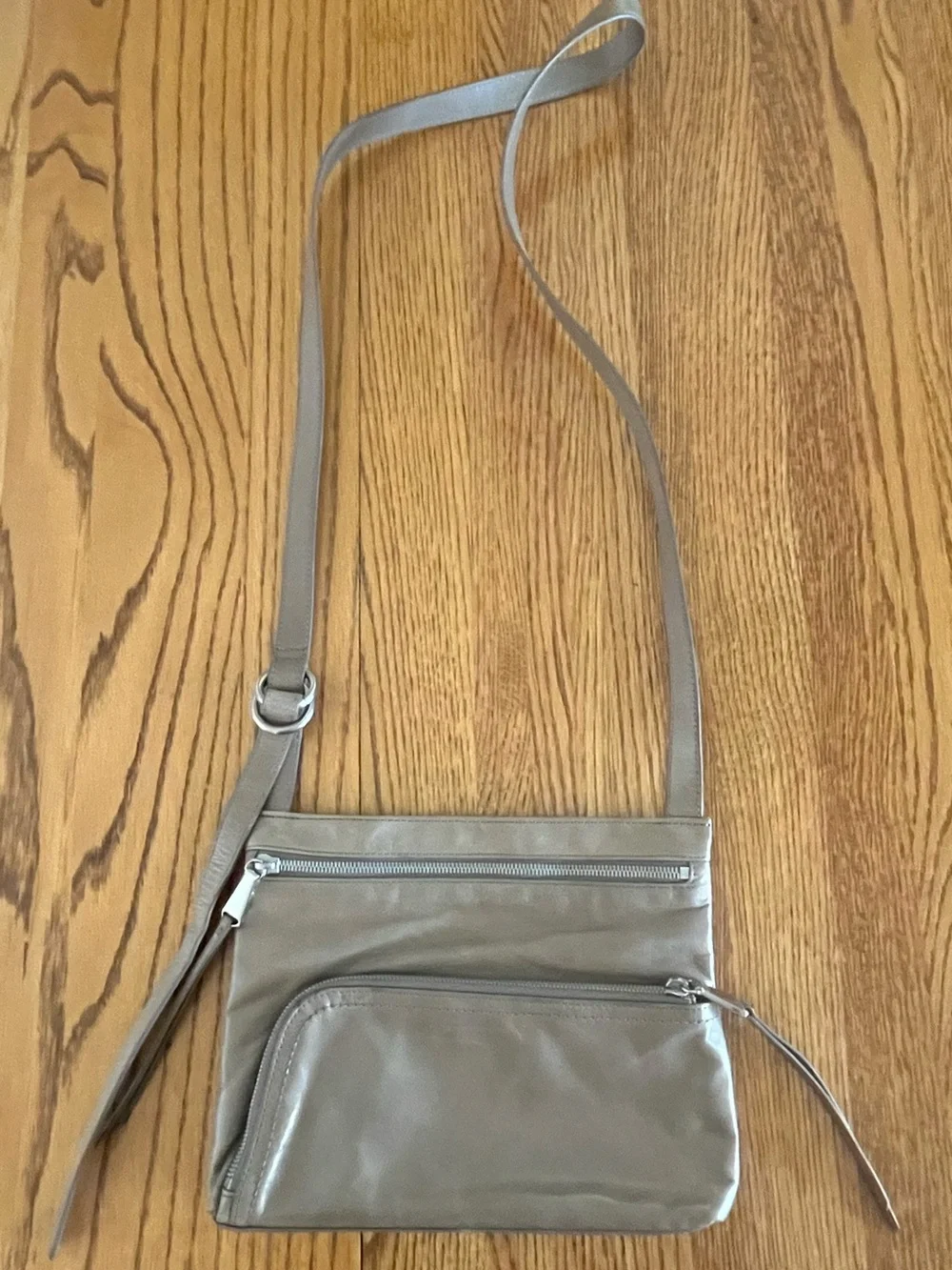 HOBO Taupe Crossbody Bag